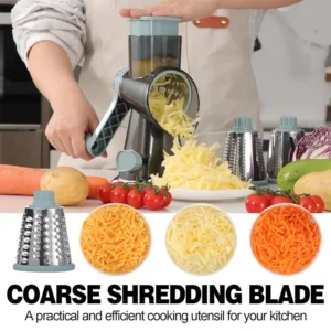 Rotary Cheese Grater and Vegetable Slicer