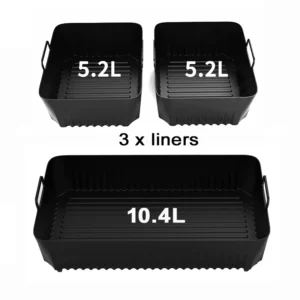 Alternative view of Reusable Silicone Air Fryer Tray for Cooking