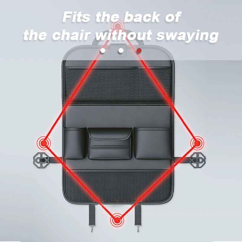 Rear Seat Organizer with Foldable Tray - Image 7