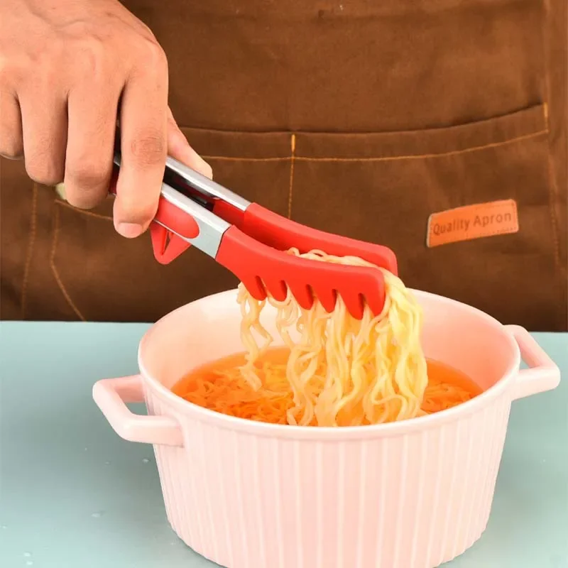 Silicone Kitchen Tongs Set for Cooking - Image 4