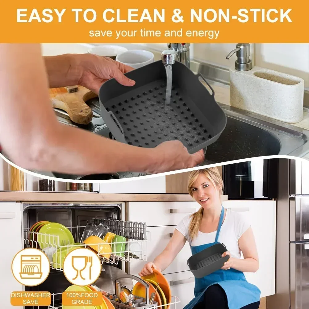 Reusable Silicone Air Fryer Basket - Image 9