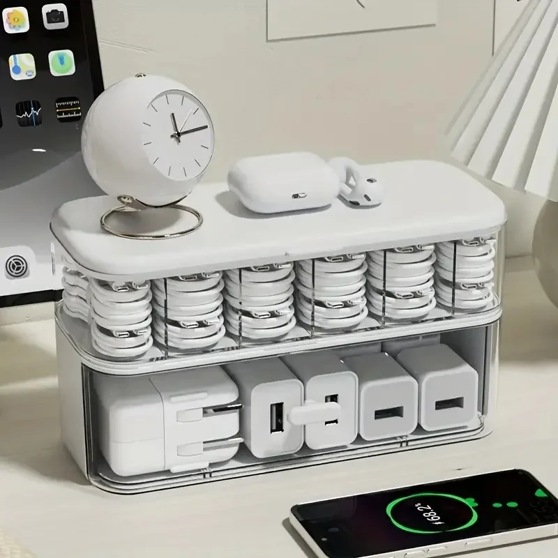 Desktop Cable Organizer Box for Cords - Image 5