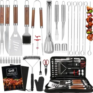 Heavy Duty BBQ Tool Set with Carry Bag